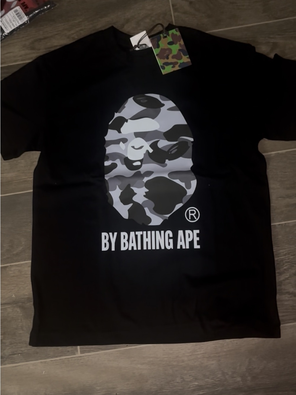 black bape tshirt